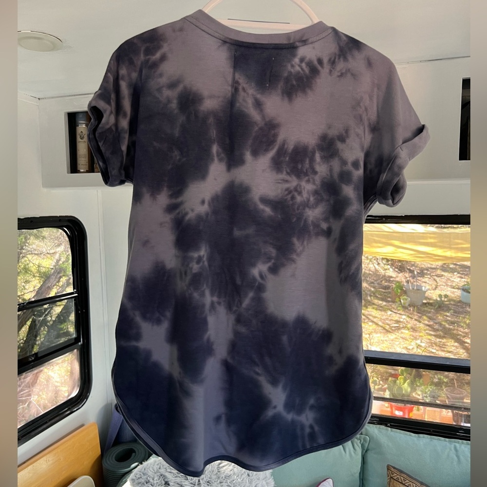 Navy Tie Dyed This Cozy T-shirt by Cupio (size: small) - Picture 2 of 4